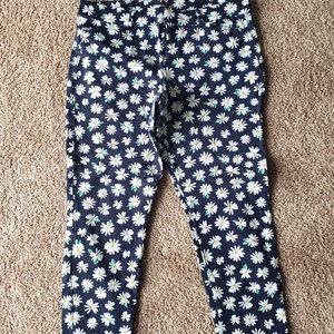 Blue w/white daisy pixie pants